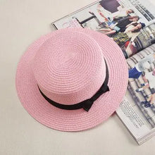 Sterling Riviera Bow™ Wide Brim Straw Sun Hat Signature Bow