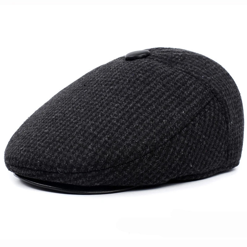 Sterling Classic Ear Flap Flat Cap™ Wool Blend Warm Coverage