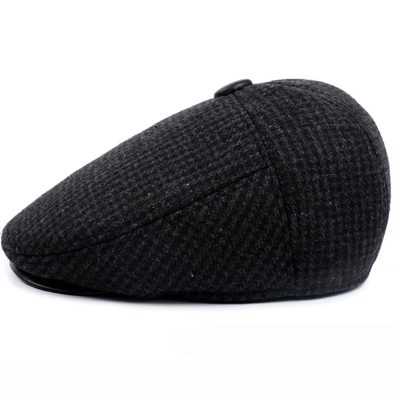 Sterling Classic Ear Flap Flat Cap™ Wool Blend Warm Coverage