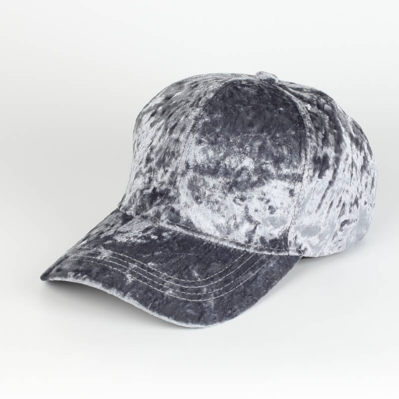 Sterling Velvet Baseball Cap™ for Women Curved Velvet Strap
