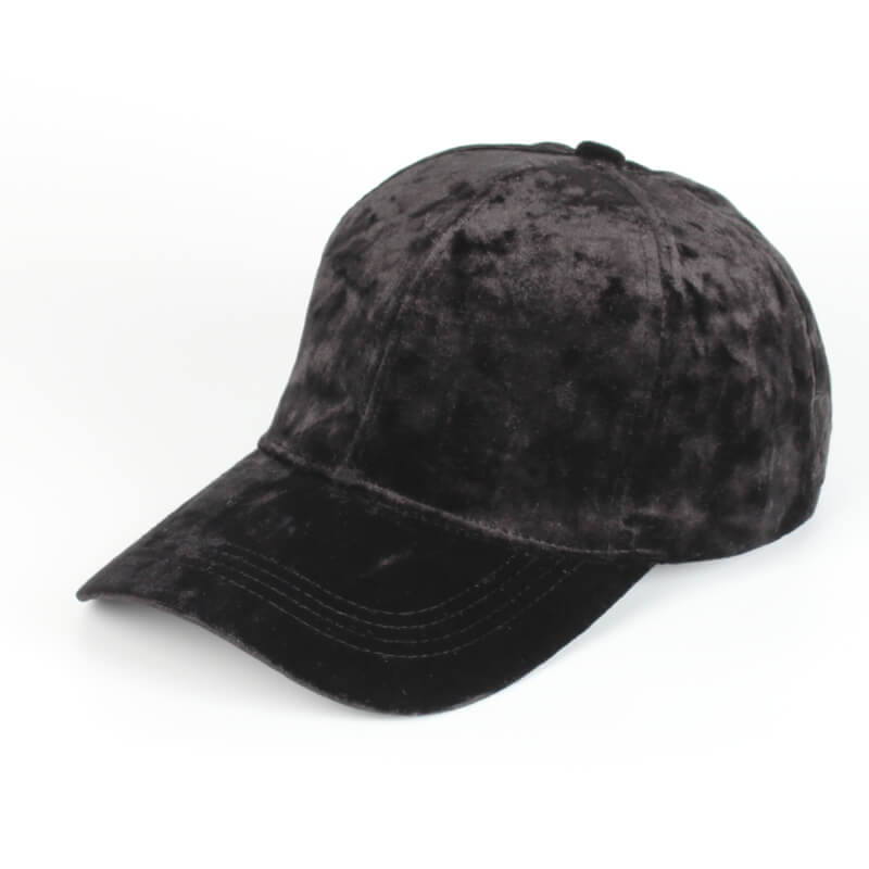 Sterling Velvet Baseball Cap™ for Women Curved Velvet Strap