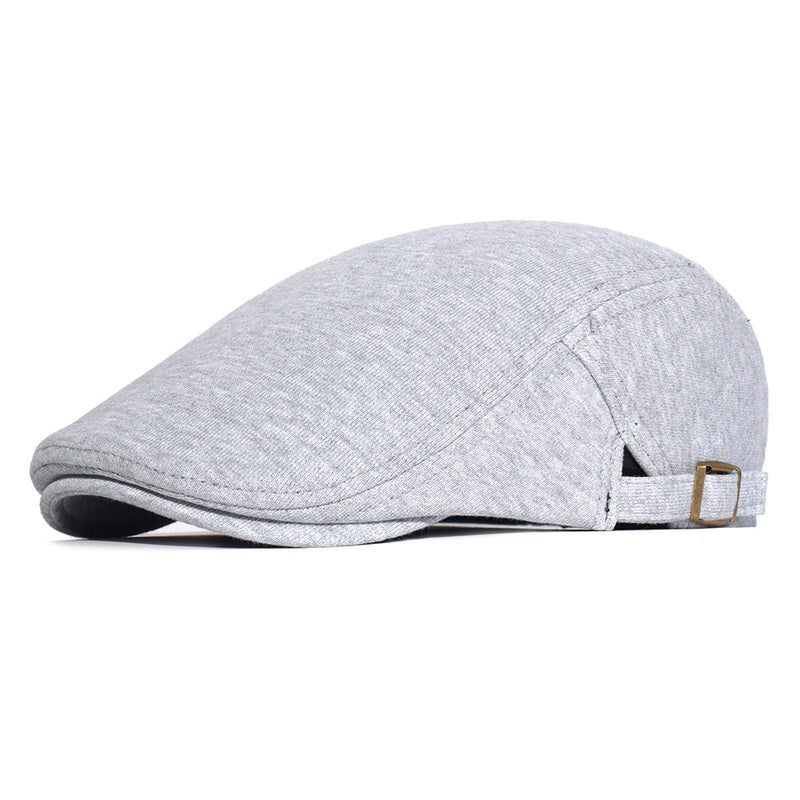 Sterling Stretch Knit Cap Cotton Newsboy Adjustable Back