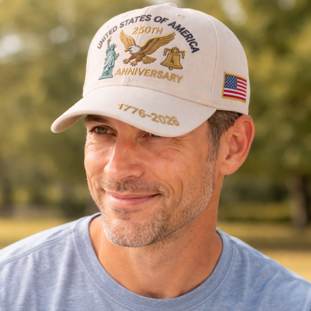 Sterling Veterans™ Baseball Cap Curved Brim Patriotic Patch