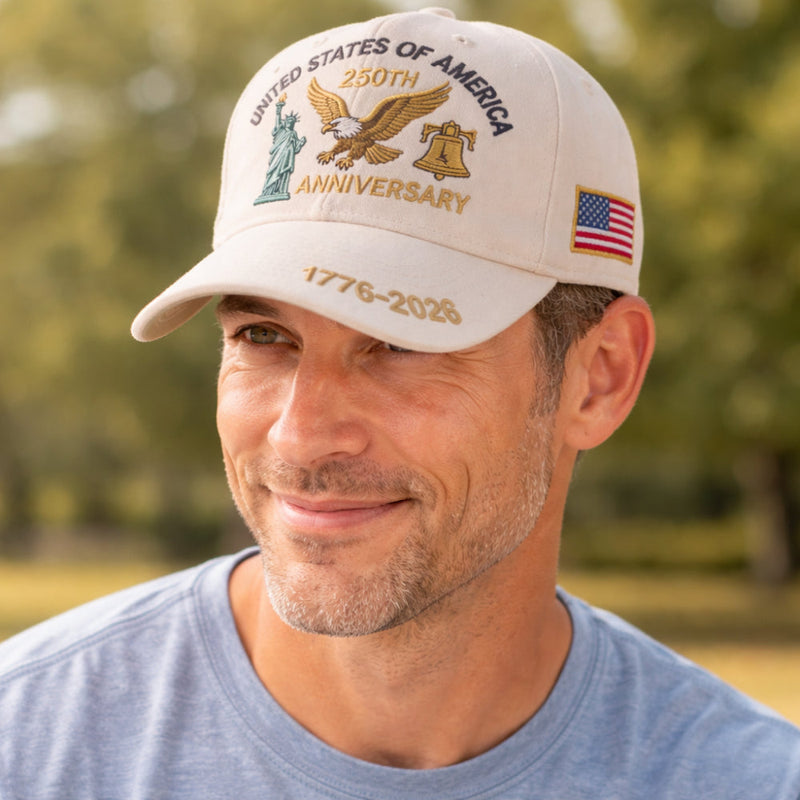 Sterling Veterans™ Baseball Cap Curved Brim Patriotic Patch