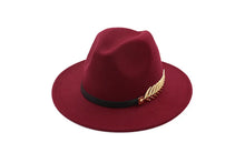 Sterling Golden Leaf Fedora Hat™ Elegant Style With Distinctive Touch
