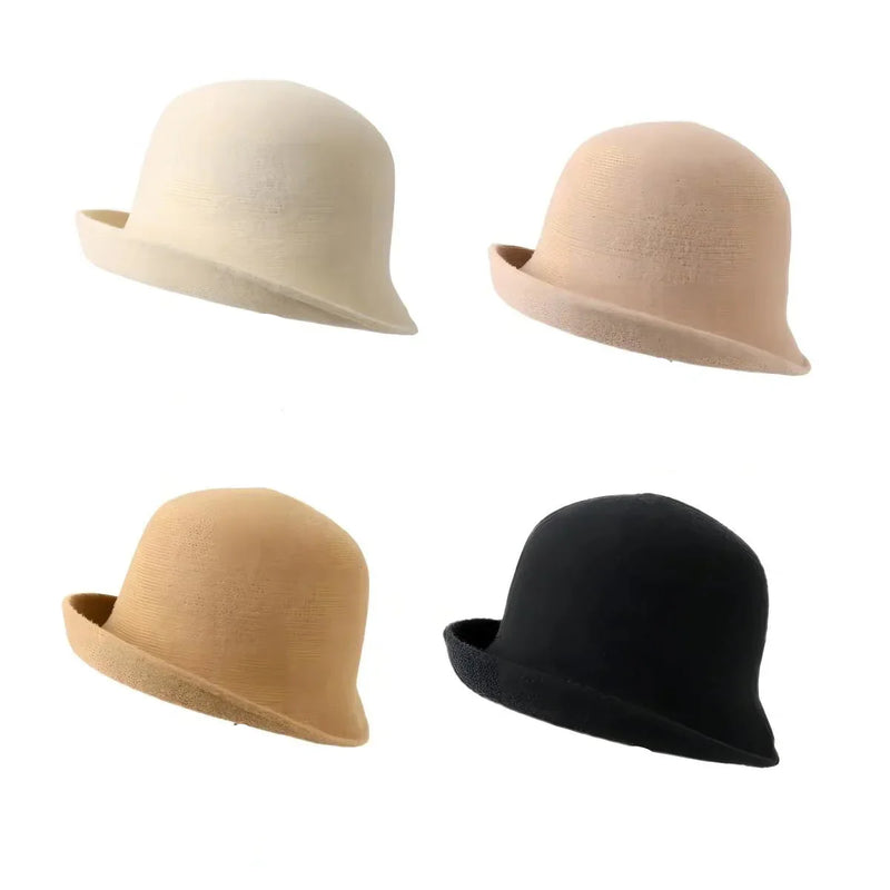 Sterling™ Hindenburg Wool Bucket Bowler Hat Bow Accent