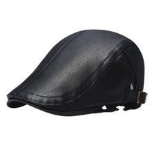 Sterling Leather Flat Cap™ Ivy Shape Brown Leather Side Buckle