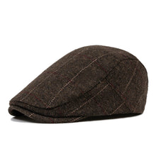 Sterling Tweed Flat Cap™ Low Crown Tweed Fabric Check Stitch