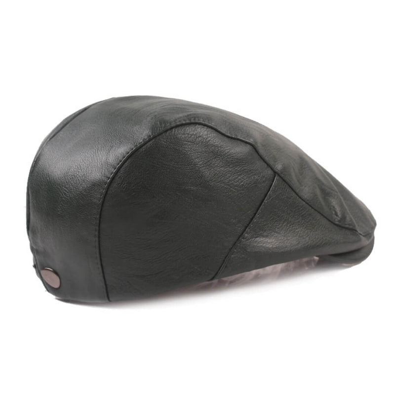 Sterling Leather Flat Cap™ Low Crown Leather Smooth Finish