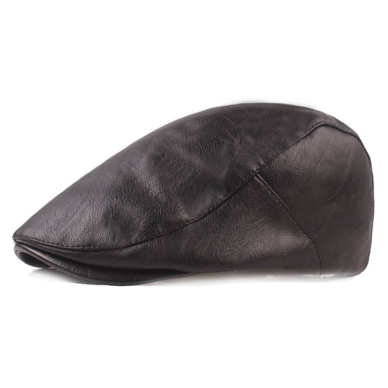 Sterling Leather Flat Cap™ Low Crown Leather Smooth Finish