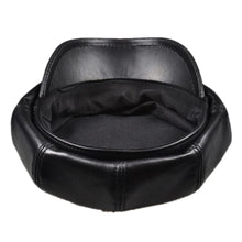 Sterling La Spezia™ Newsboy Cap Black Leather Eight Panel