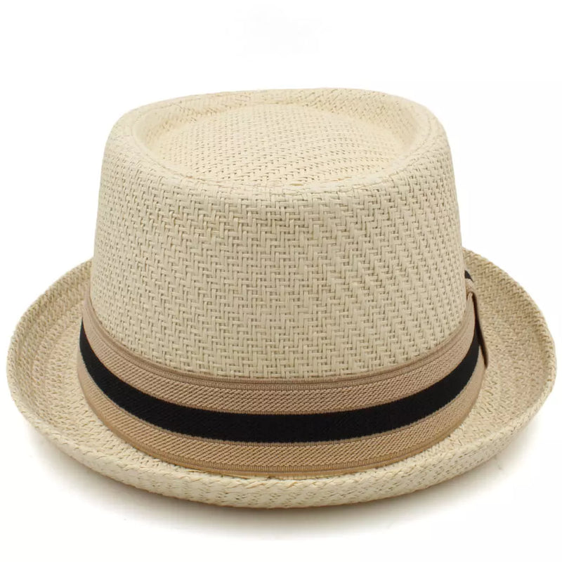 Sterling Lambert Porkpie Hat™ Felt Look Flat Crown Band