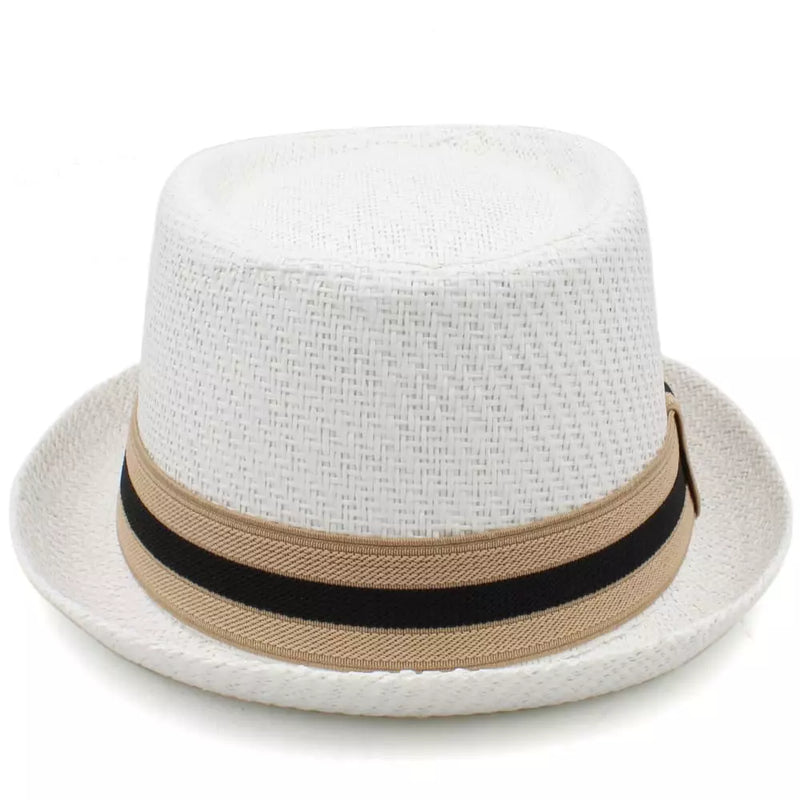 Sterling Lambert Porkpie Hat™ Felt Look Flat Crown Band
