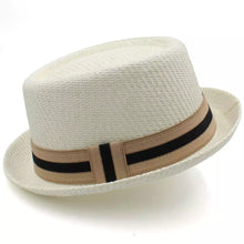 Sterling Lambert Porkpie Hat™ Felt Look Flat Crown Band