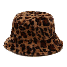 Sterling Leopard Print Fur Bucket Hat™ Soft Fleece Adjustable