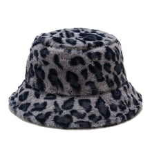 Sterling Leopard Print Fur Bucket Hat™ Soft Fleece Adjustable