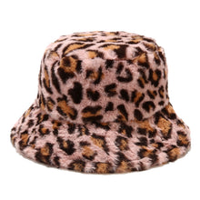 Sterling Leopard Print Fur Bucket Hat™ Soft Fleece Adjustable
