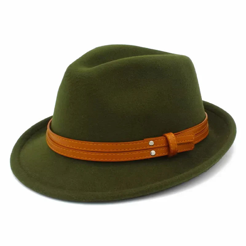 Sterling Manhattan Cotton™ Fedora Leather Belt Detail
