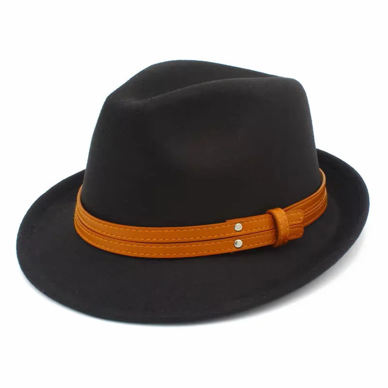 Sterling Manhattan Cotton™ Fedora Leather Belt Detail