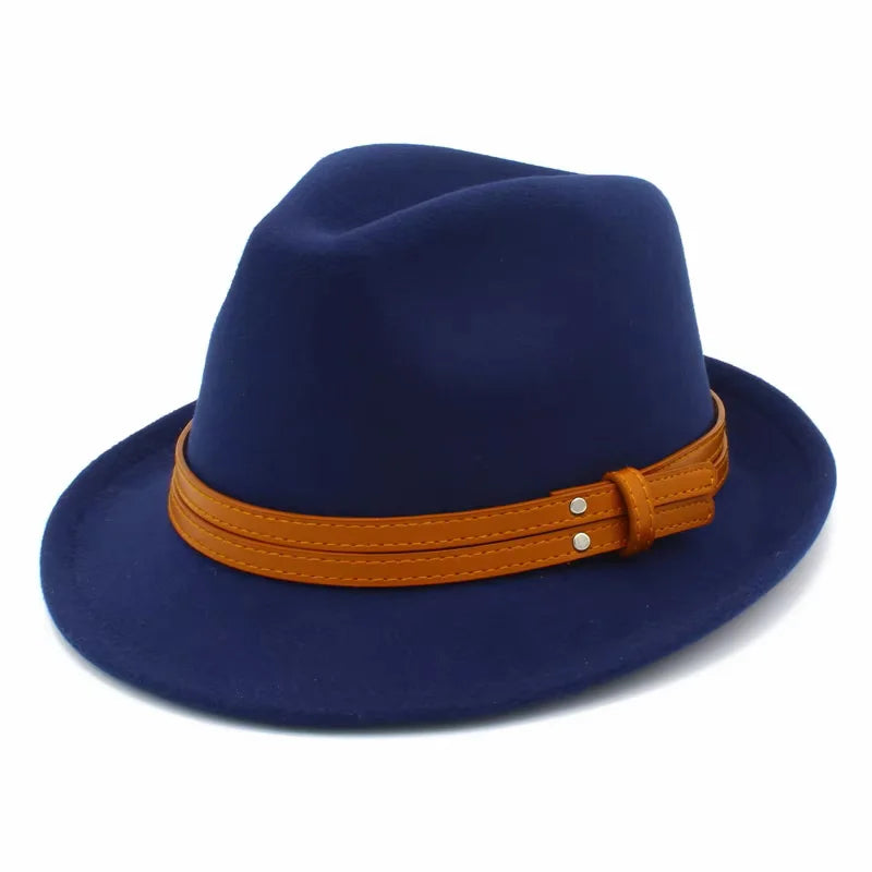 Sterling Manhattan Cotton™ Fedora Leather Belt Detail
