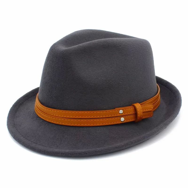 Sterling Manhattan Cotton™ Fedora Leather Belt Detail