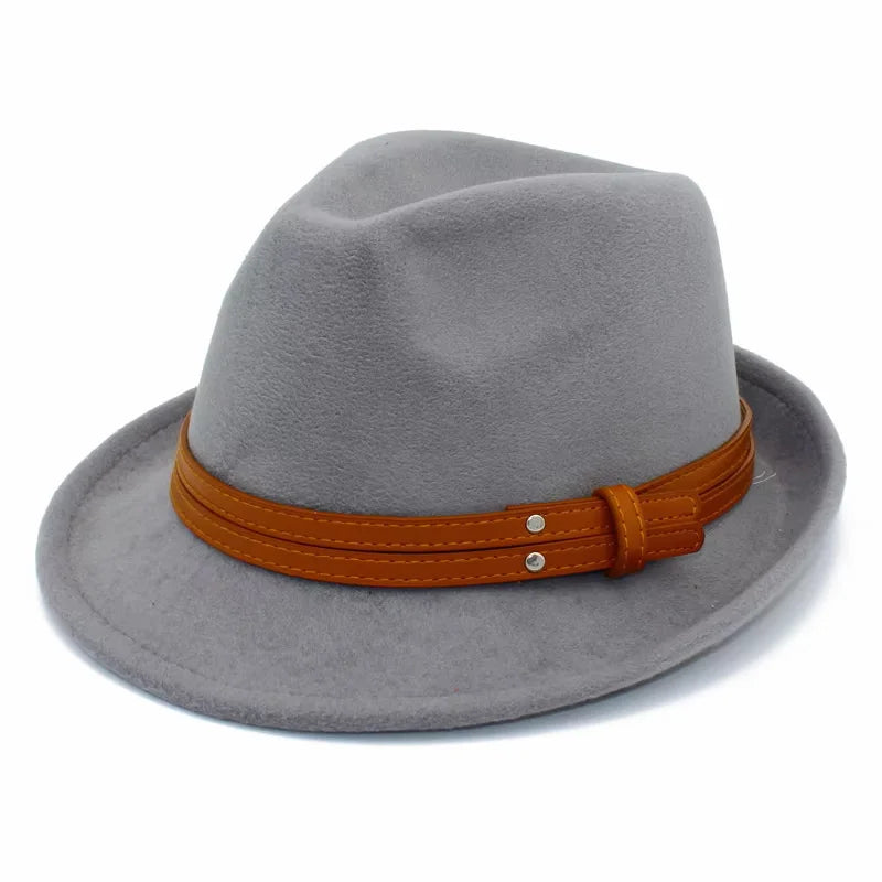 Sterling Manhattan Cotton™ Fedora Leather Belt Detail