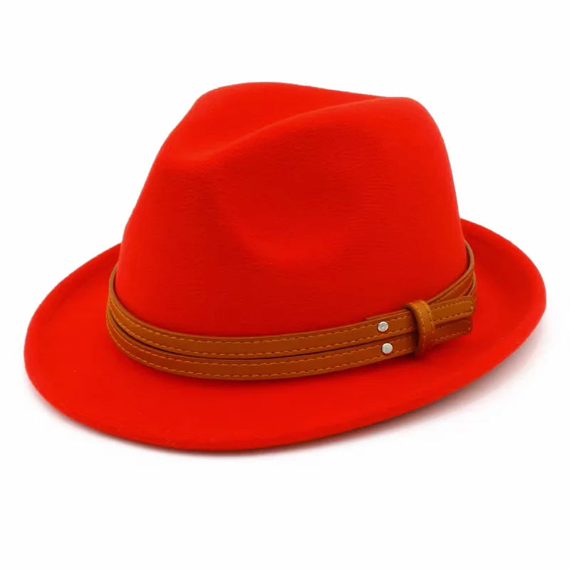 Sterling Manhattan Cotton™ Fedora Leather Belt Detail