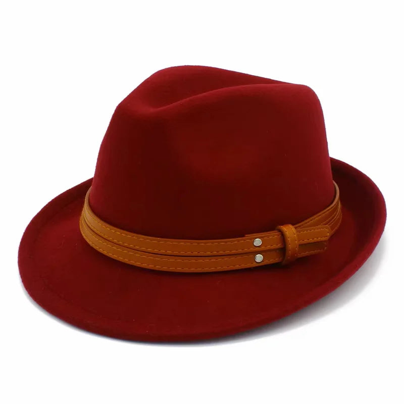 Sterling Manhattan Cotton™ Fedora Leather Belt Detail
