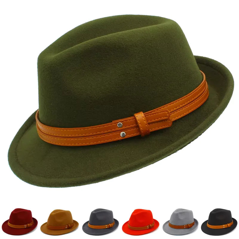 Sterling Manhattan Cotton™ Fedora Leather Belt Detail