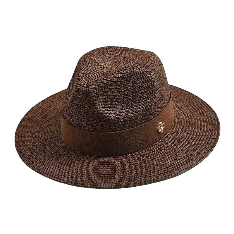 Sterling Maracaibo Summer Straw Fedora Hat™ Pinched Crown Band