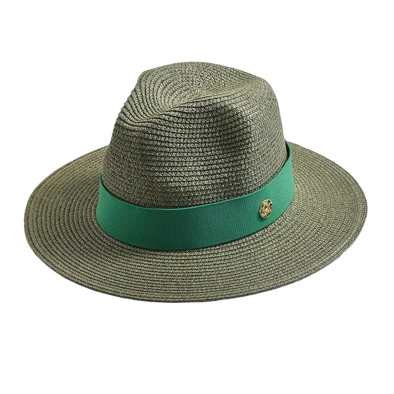Sterling Maracaibo Summer Straw Fedora Hat™ Pinched Crown Band