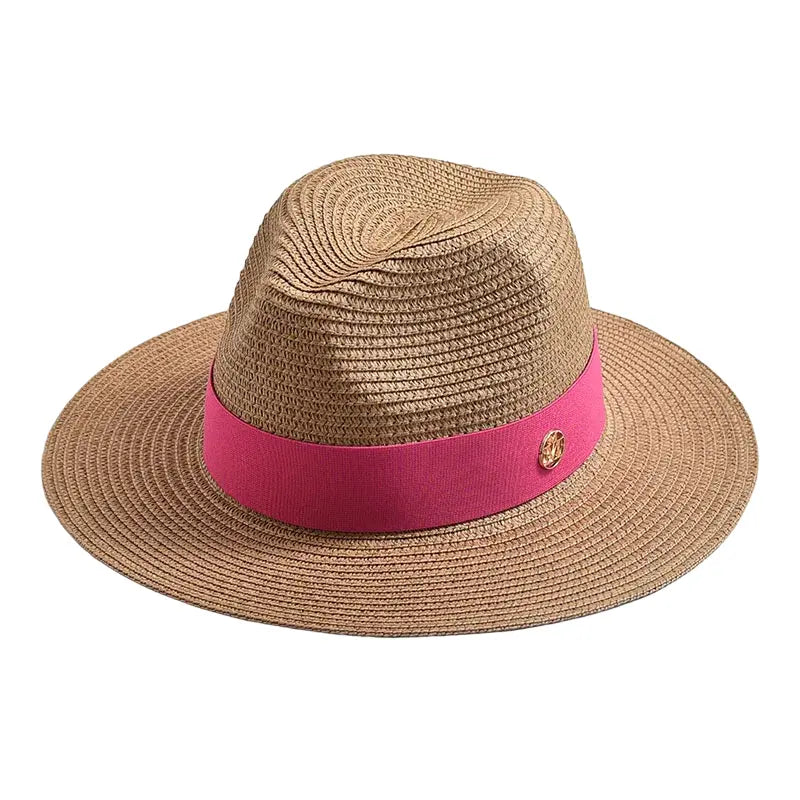Sterling Maracaibo Summer Straw Fedora Hat™ Pinched Crown Band