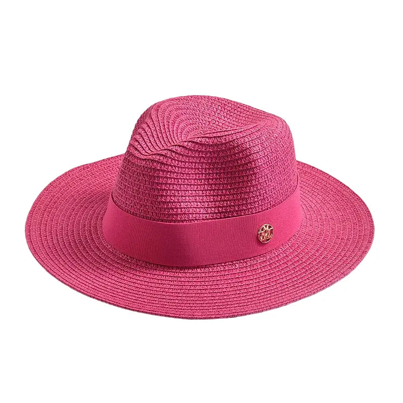 Sterling Maracaibo Summer Straw Fedora Hat™ Pinched Crown Band