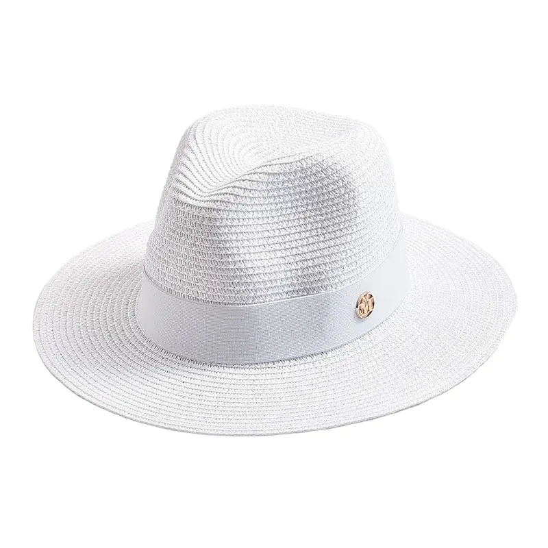 Sterling Maracaibo Summer Straw Fedora Hat™ Pinched Crown Band