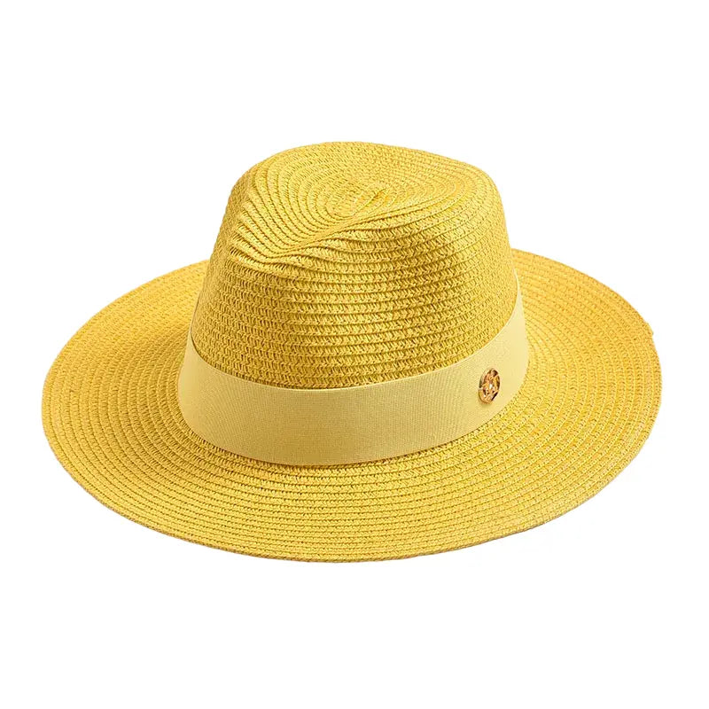 Sterling Maracaibo Summer Straw Fedora Hat™ Pinched Crown Band