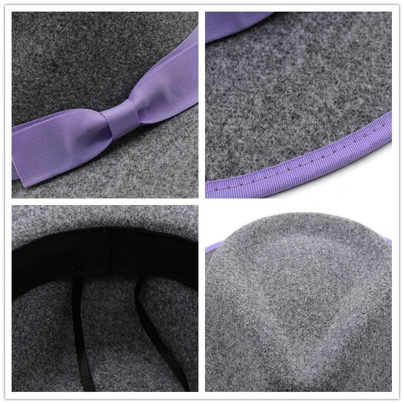 Sterling Marinello Ribbon™ Fedora Hat Wool Brim Ribbon Band