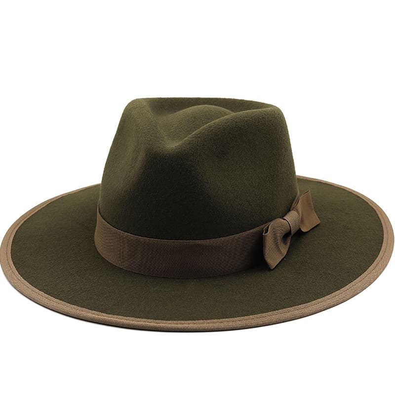 Sterling Marinello Ribbon™ Fedora Hat Wool Brim Ribbon Band