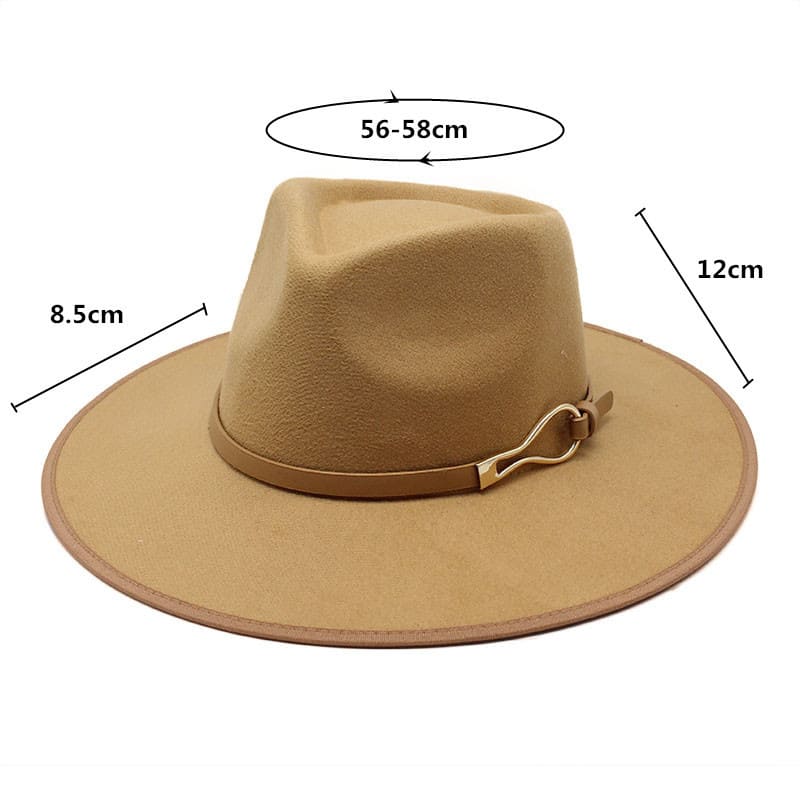 Sterling™ Marston Wool Fedora Hat Pinched Crown Adjustable Band