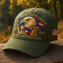 Sterling Patriotic Eagle™ Baseball Cap Curved Brim Patch