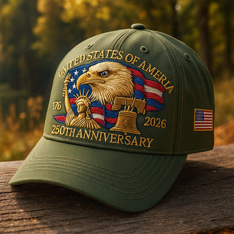 Sterling Patriotic Eagle™ Baseball Cap Curved Brim Patch