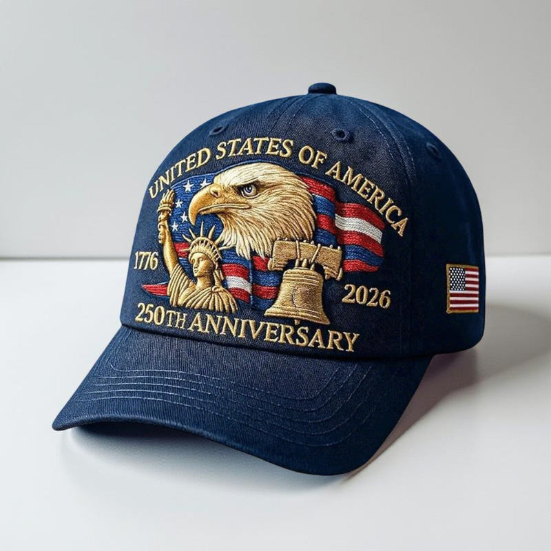 Sterling Patriotic Eagle™ Baseball Cap Curved Brim Patch