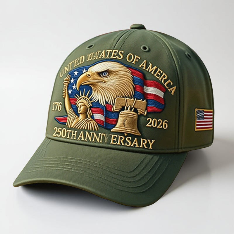 Sterling Patriotic Eagle™ Baseball Cap Curved Brim Patch