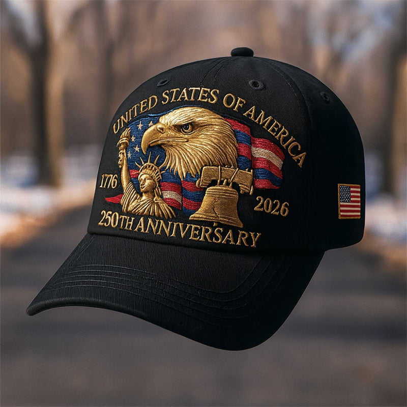 Sterling Patriotic Eagle™ Baseball Cap Curved Brim Patch