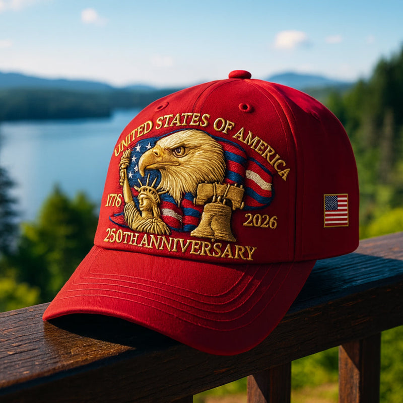 Sterling Patriotic Eagle™ Baseball Cap Curved Brim Patch
