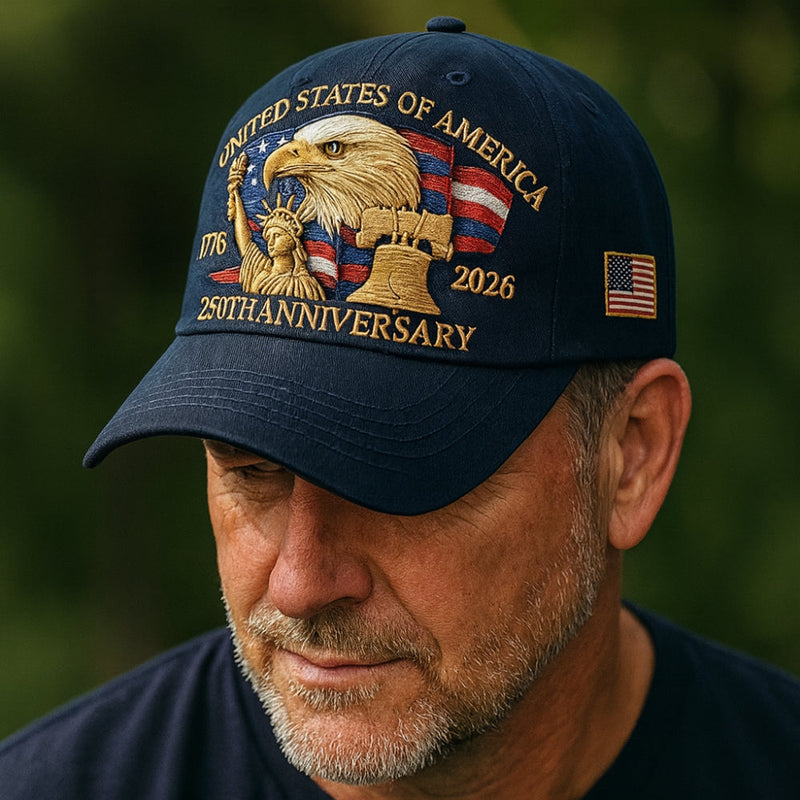 Sterling Patriotic Eagle™ Baseball Cap Curved Brim Patch