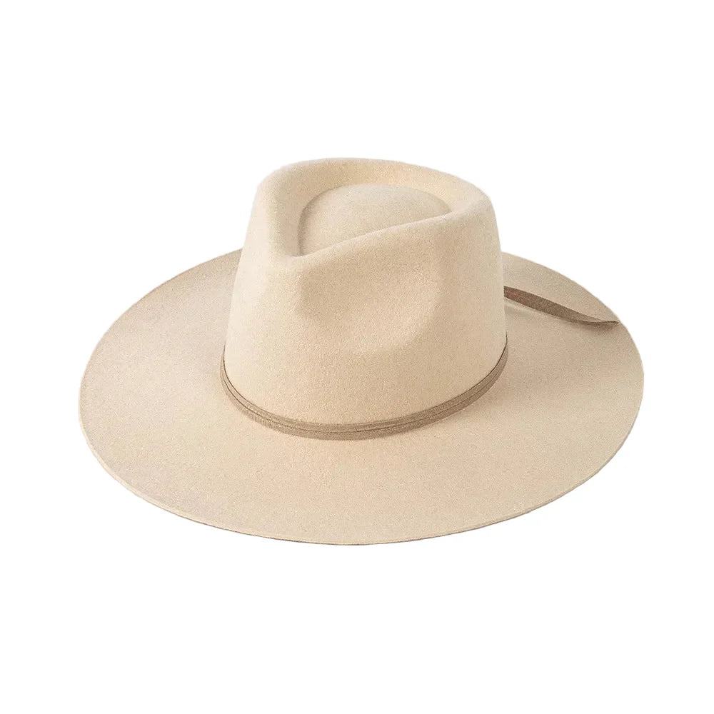 Sterling Morgan Wool™ Fedora Hat Wide Brim With Ribbon Band