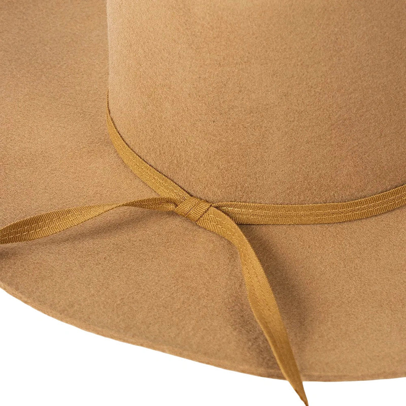 Sterling Morgan Wool™ Fedora Hat Wide Brim With Ribbon Band