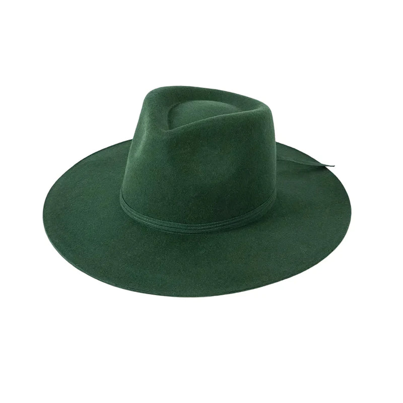 Sterling Morgan Wool™ Fedora Hat Wide Brim With Ribbon Band