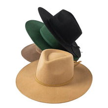 Sterling Morgan Wool™ Fedora Hat Wide Brim With Ribbon Band