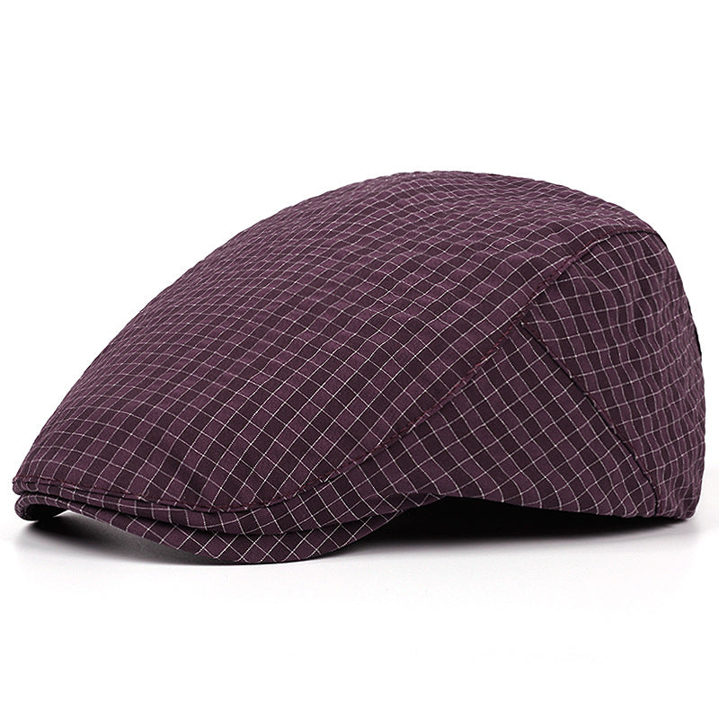 Sterling Willard Classic Check Flat Cap™ Short Brim